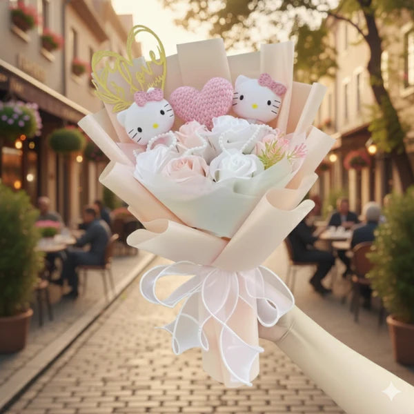 Bukiet Kwiatów - Hello Kitty