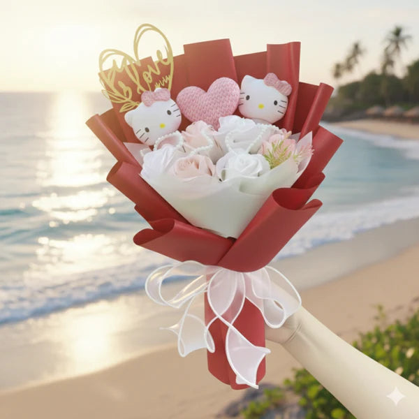 Bukiet Kwiatów - Hello Kitty