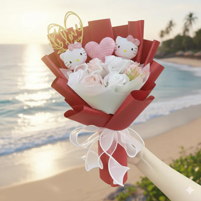 Bukiet Kwiatów - Hello Kitty