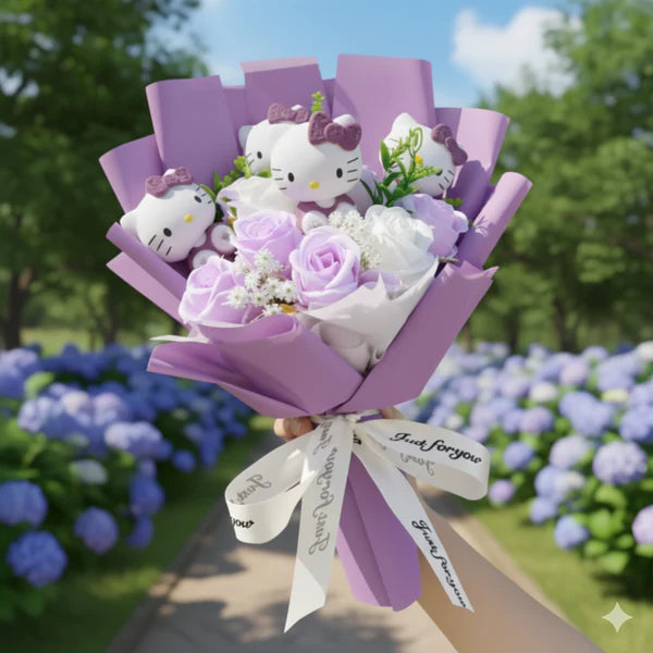Bukiet Kwiatów - Hello Kitty